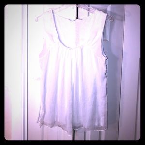 SALE! 5/$20 - White flowy tank top/blouse